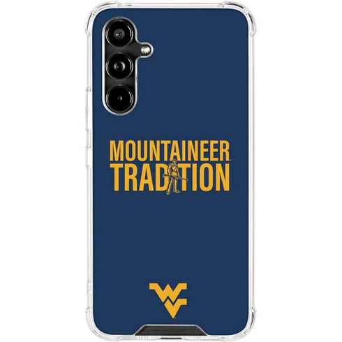 West Virginia University Climb Higher Galaxy A54 5G Clear Case