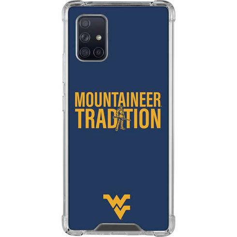 West Virginia University Climb Higher Galaxy A71 5G Clear Case