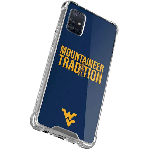 West Virginia University Climb Higher Galaxy A71 5G Clear Case