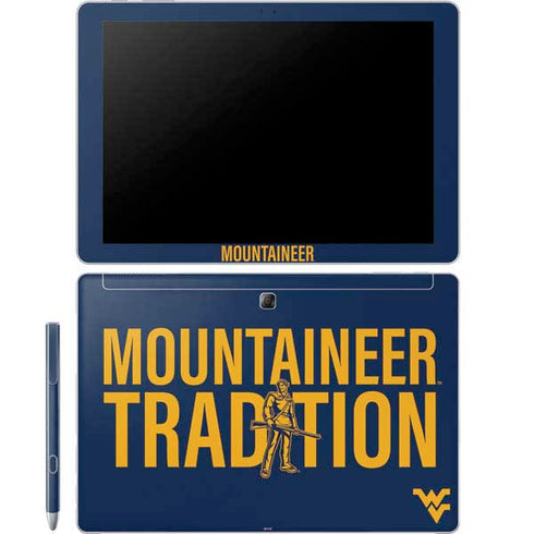 West Virginia University Climb Higher Galaxy Book 12in Skin