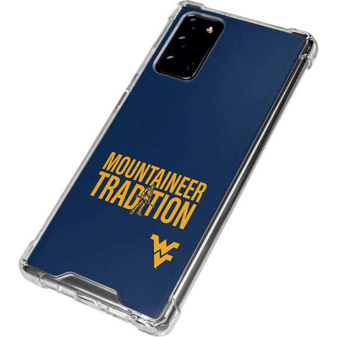 West Virginia University Climb Higher Galaxy Note20 5G Clear Case