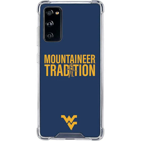 West Virginia University Climb Higher Galaxy S20 FE Clear Case