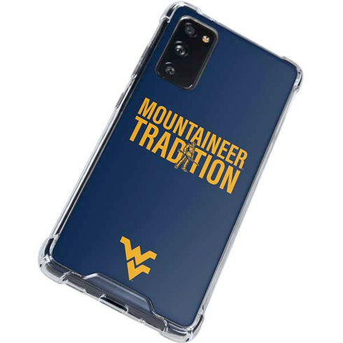 West Virginia University Climb Higher Galaxy S20 FE Clear Case
