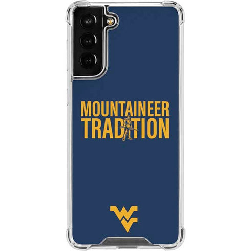 West Virginia University Climb Higher Galaxy S22 Plus Clear Case