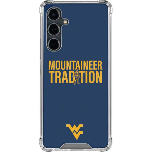 West Virginia University Climb Higher Galaxy S23 FE Clear Case