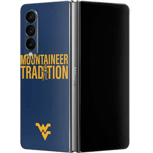 West Virginia University Climb Higher Galaxy Z Fold4 5G Skin