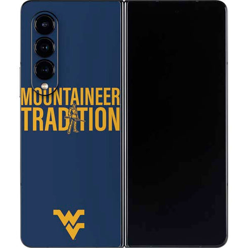 West Virginia University Climb Higher Galaxy Z Fold4 5G Skin