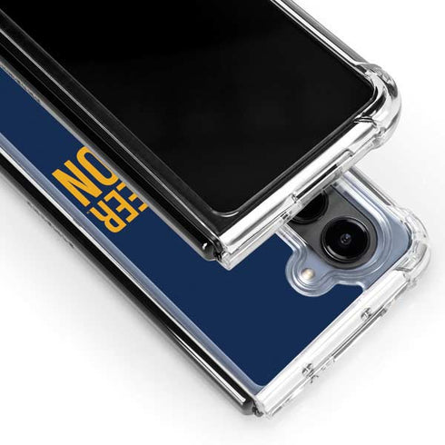 West Virginia University Climb Higher Galaxy Z Fold5 5G Clear Case