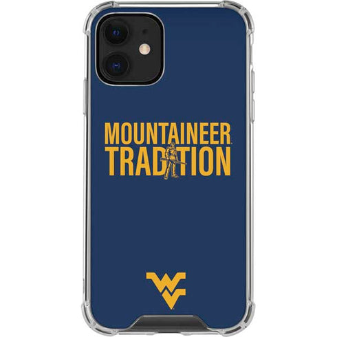 West Virginia University Climb Higher iPhone 12 Clear Case