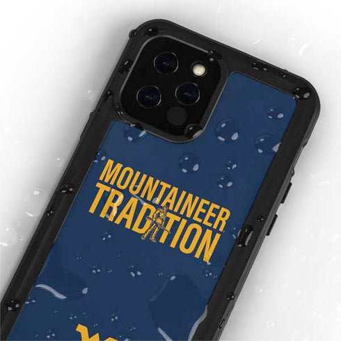 West Virginia University Climb Higher iPhone 12 Pro Waterproof Case