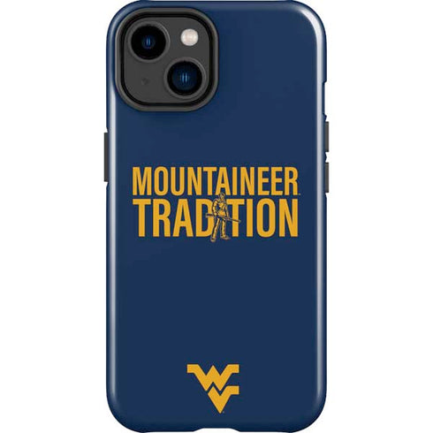 West Virginia University Climb Higher iPhone 15 Plus Impact Case