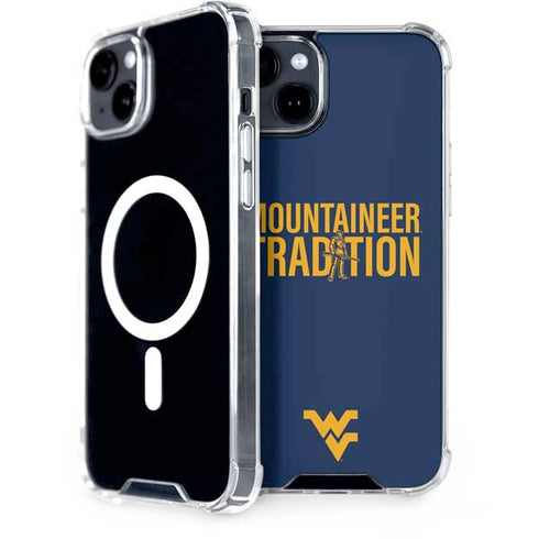 West Virginia University Climb Higher iPhone 15 MagSafe Case
