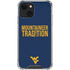 West Virginia University Climb Higher iPhone 14 Plus Clear Case