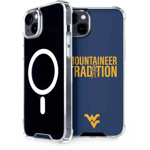 West Virginia University Climb Higher iPhone 15 Plus MagSafe Case