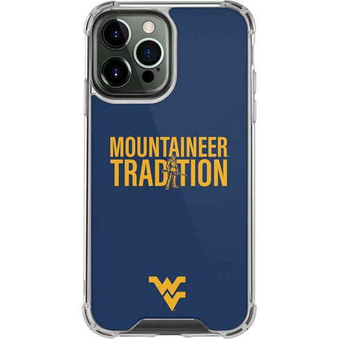 West Virginia University Climb Higher iPhone 15 Pro Max Clear Case