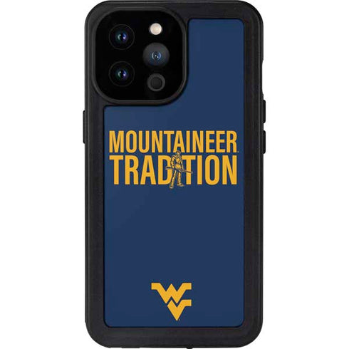 West Virginia University Climb Higher iPhone 14 Pro Max Waterproof Case