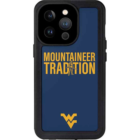 West Virginia University Climb Higher iPhone 14 Pro Waterproof Case