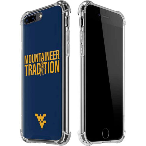 West Virginia University Climb Higher iPhone 7/8 Plus Clear Case