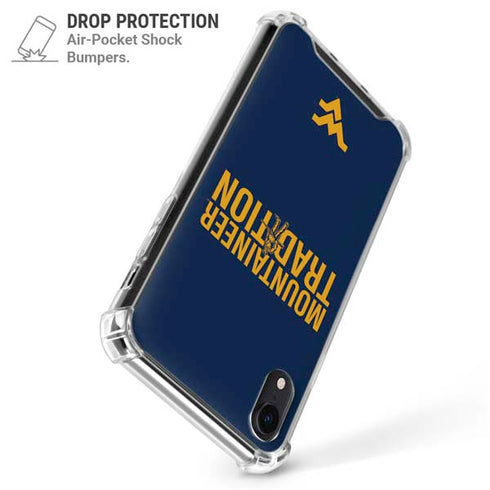 West Virginia University Climb Higher iPhone XR Clear Case