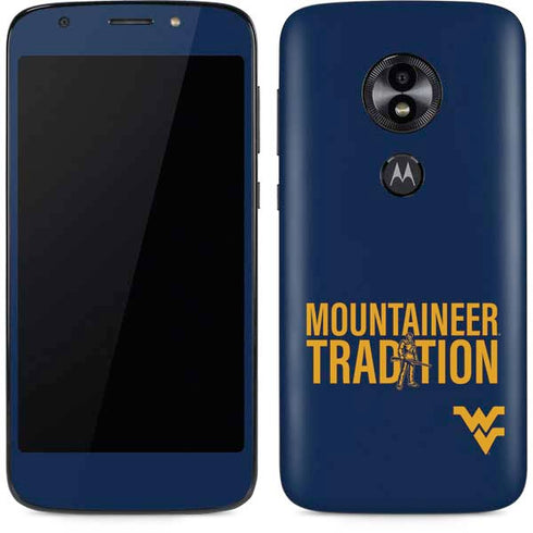 West Virginia University Climb Higher Moto E5 Play Skin
