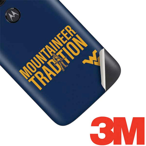 West Virginia University Climb Higher Moto E5 Play Skin
