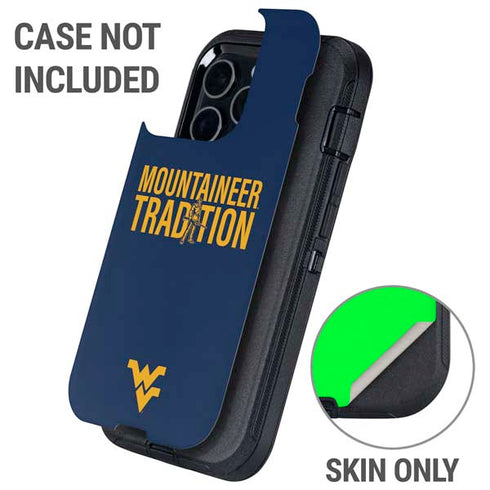 West Virginia University Climb Higher Otterbox Defender iPhone Skin