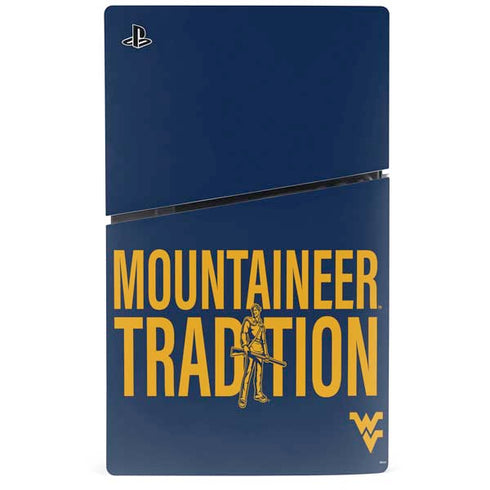 West Virginia University Climb Higher PS5 Slim Disk Bundle Skin