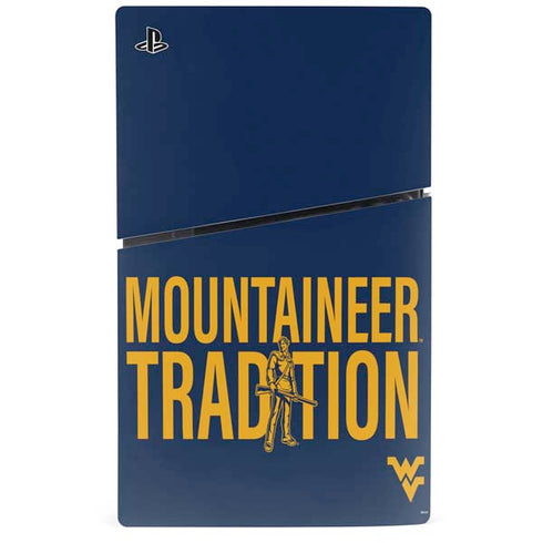 West Virginia University Climb Higher PS5 Slim Disk Console Skin