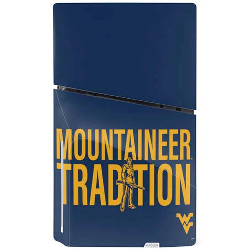 West Virginia University Climb Higher PS5 Slim Disk Console Skin