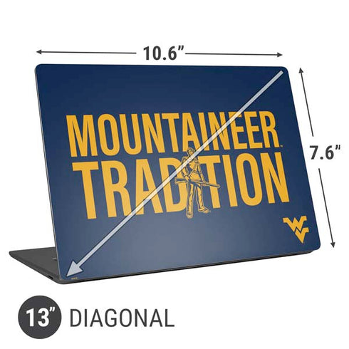 West Virginia University Climb Higher Universal Laptop 13in (10.6 x 7.6in) Skin