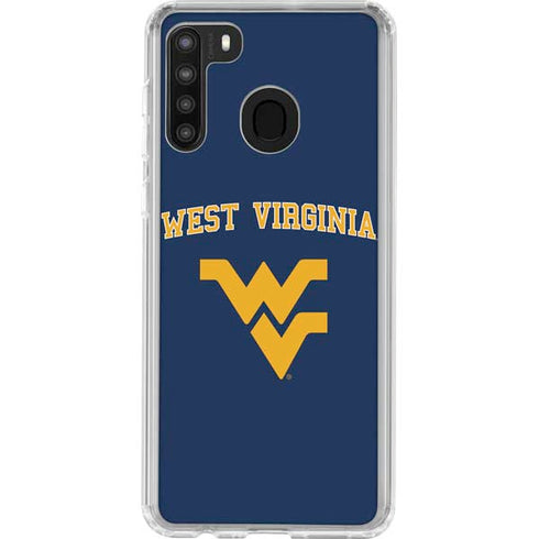 West Virginia University Est 1867 Galaxy A21 Clear Case