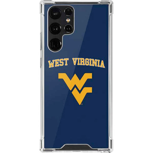 West Virginia University Est 1867 Galaxy S22 Ultra Clear Case