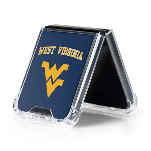 West Virginia University Est 1867 Galaxy Z Flip5 5G Clear Case