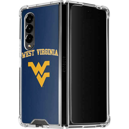 West Virginia University Est 1867 Galaxy Z Fold4 5G Clear Case