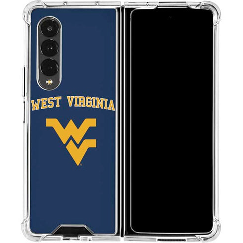 West Virginia University Est 1867 Galaxy Z Fold4 5G Clear Case