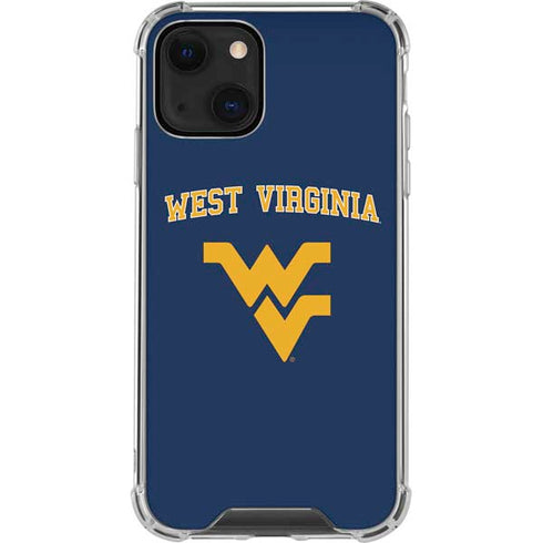 West Virginia University Est 1867 iPhone 14 Plus Clear Case