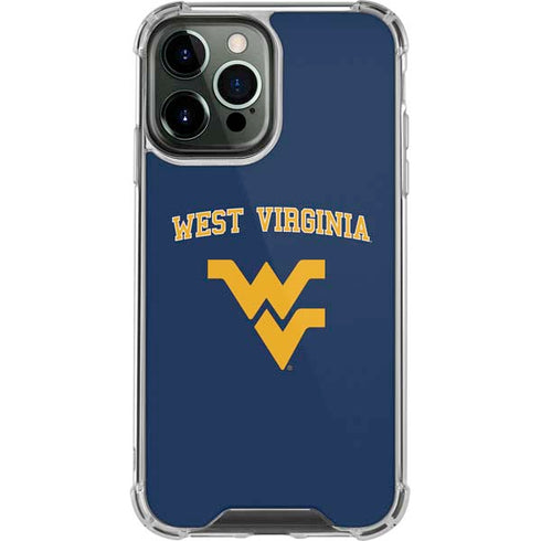West Virginia University Est 1867 iPhone 14 Pro Max Clear Case