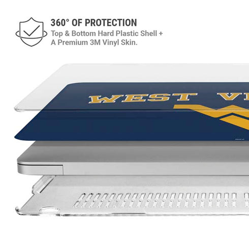 West Virginia University Est 1867 MacBook Air 15in (2023-2025) Case plus Skin