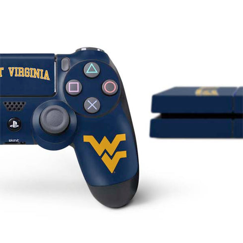 West Virginia University Est 1867 PS4 Console and Controller Bundle Skin