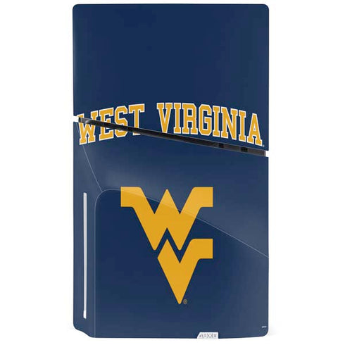 West Virginia University Est 1867 PS5 Slim Disk Console Skin