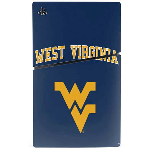 West Virginia University Est 1867 PS5 Slim Digital Edition Console Skin