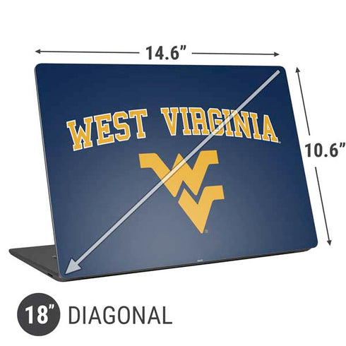 West Virginia University Est 1867 Universal Laptop 18in (14.6 x 10.6in) Skin