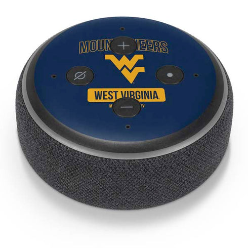 West Virginia University Mountaineers Logo Amazon Echo Dot Skin