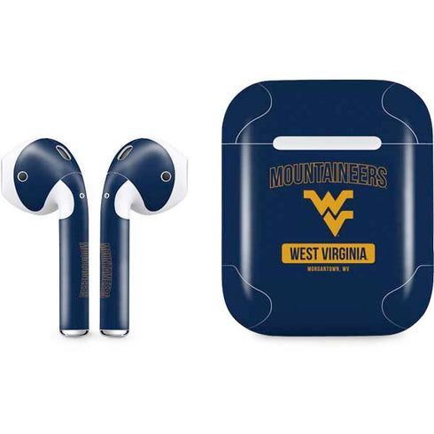 West Virginia University Mountaineers Logo Apple AirPods Skin