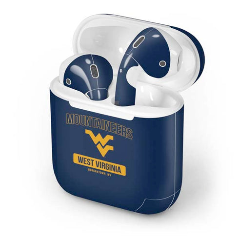 West Virginia University Mountaineers Logo Apple AirPods Skin
