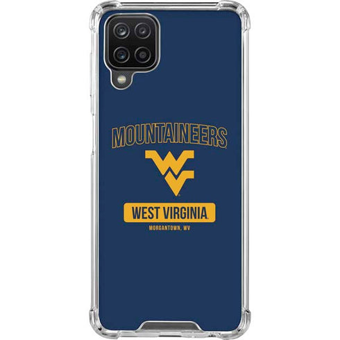 West Virginia University Mountaineers Logo Galaxy A12 Clear Case