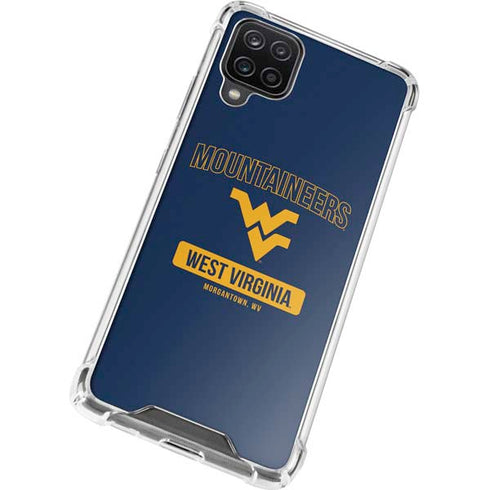 West Virginia University Mountaineers Logo Galaxy A12 Clear Case