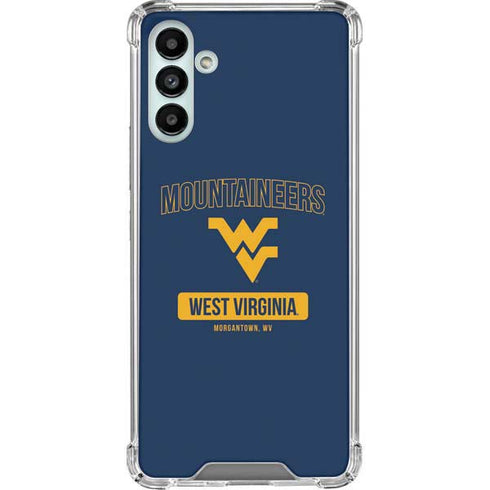 West Virginia University Mountaineers Logo Galaxy A13 5G Clear Case