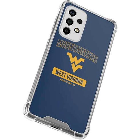 West Virginia University Mountaineers Logo Galaxy A53 5G Clear Case