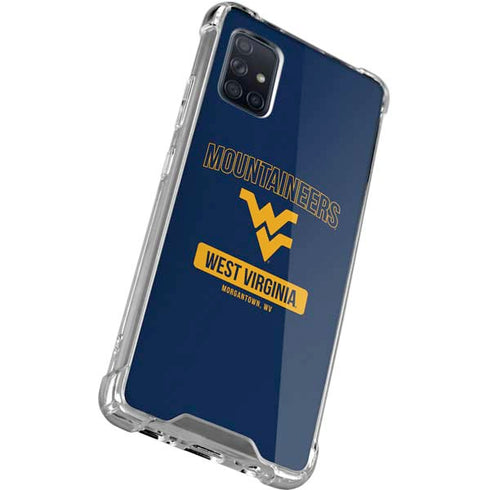 West Virginia University Mountaineers Logo Galaxy A71 5G Clear Case